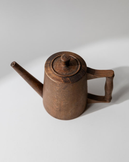 Vintage Krug aus Holz, handgeschnitzt, rustikale Volkskunst