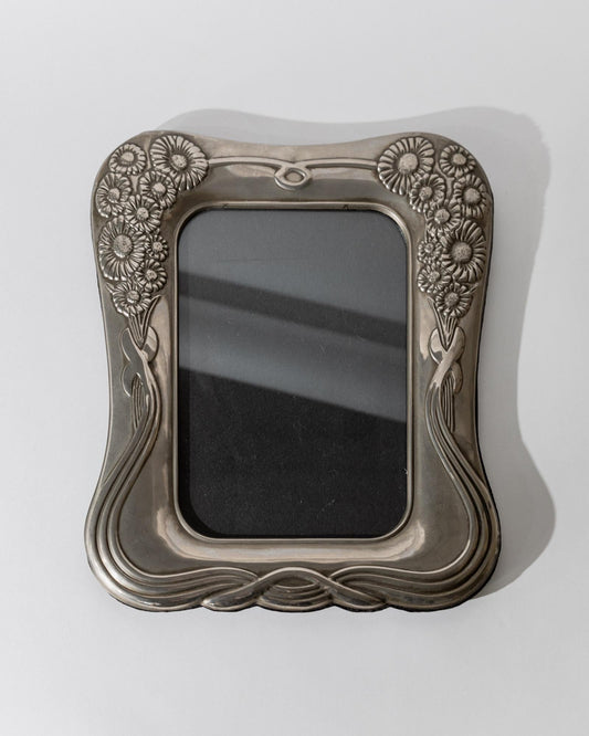 Vintage Bilderrahmen von Mascagni für Mascagni Silberton Samt Dekoration