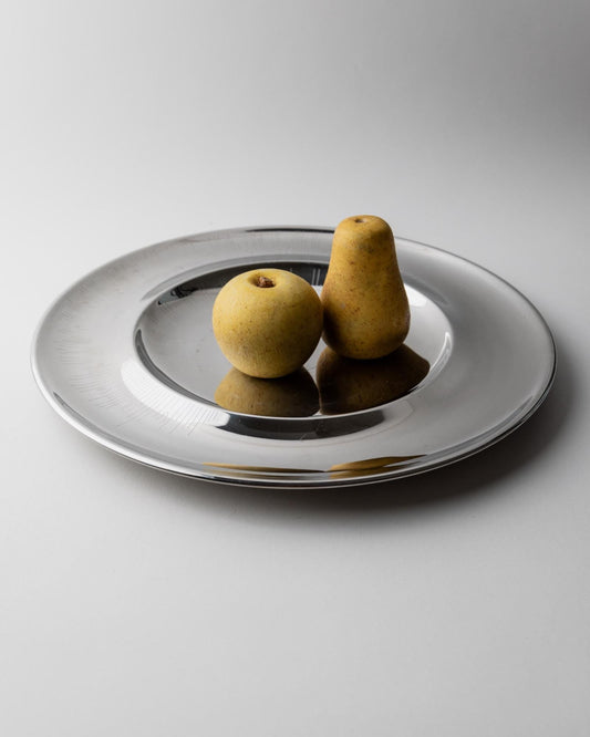 Vintage Schale von OB Line für OB Line Edelstahl, Dekoration, Silber