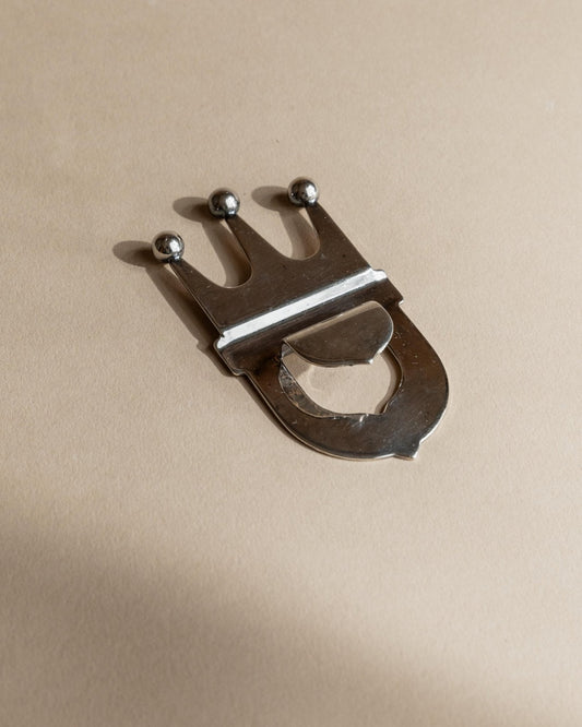 Vintage Flaschenöffner Crown von Italien silberplattiert, retro, elegant, Geschenkidee Weihnachten