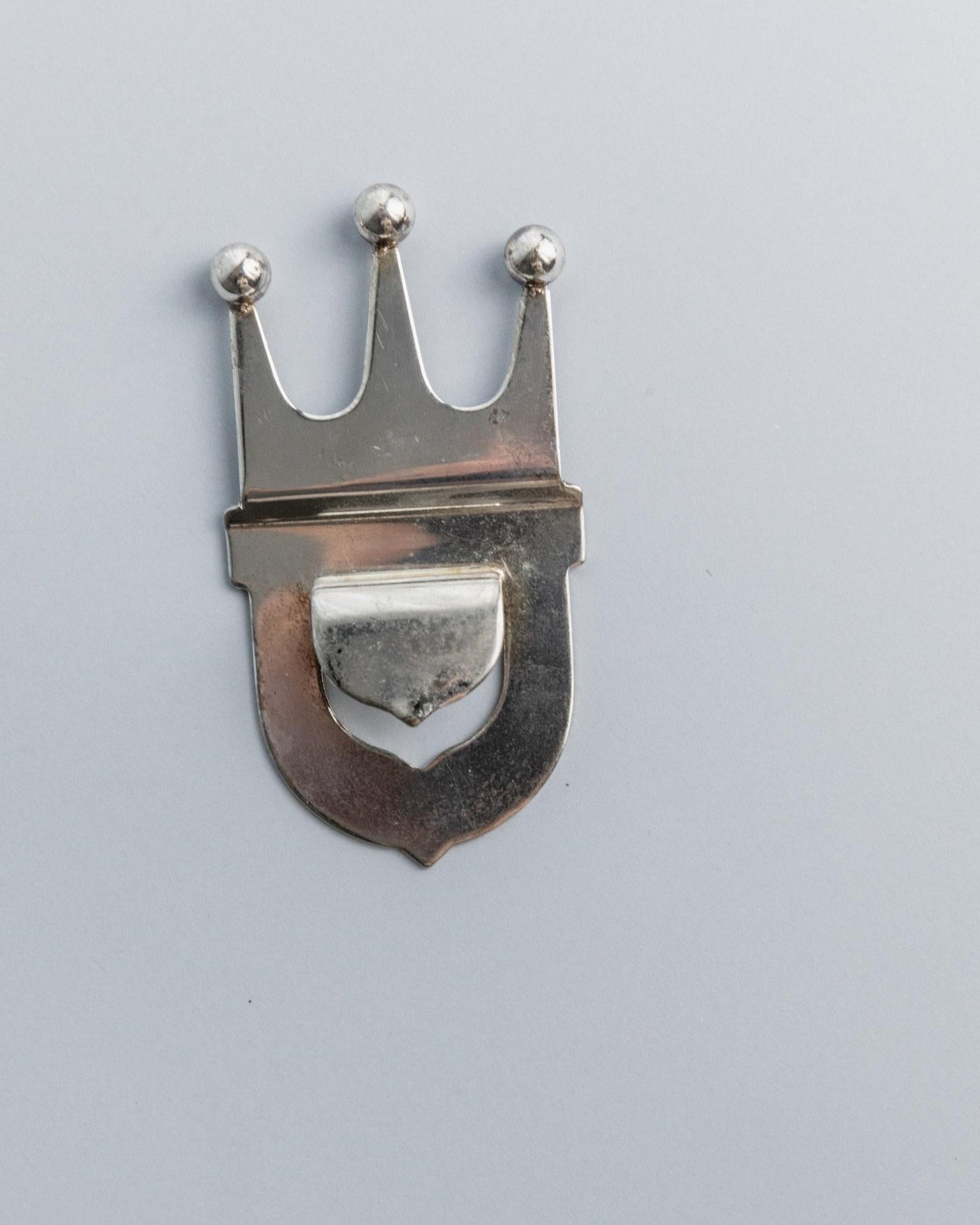 Vintage Flaschenöffner Crown Shape Design versilbert Italien Retro Bar Dekoration