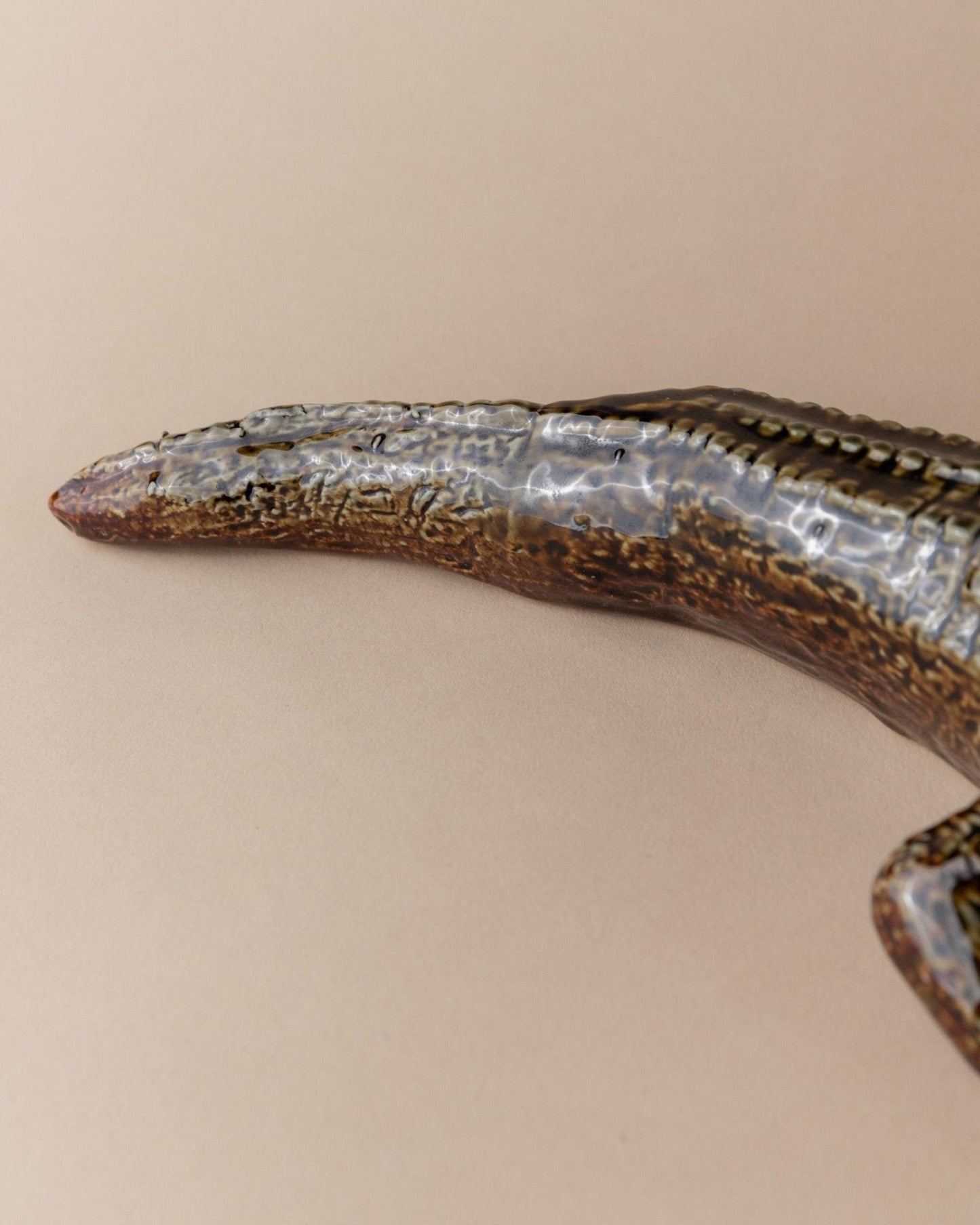 Vintage Keramikskulptur Krokodil von Coccodrillo Italia für Coccodrillo Italia mehrfarbig