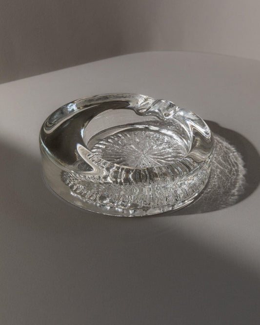 Vintage Ashtray Murano Glass Asymmetrical Italy 1970s Retro Table Decoration