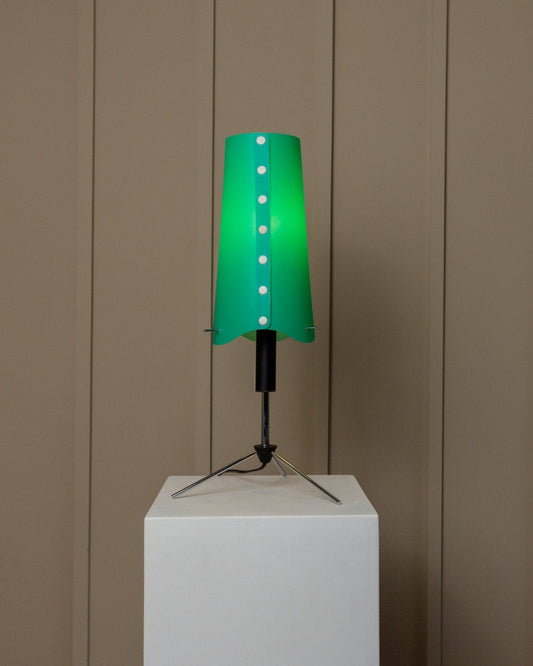 Vintage Tischlampe Memphis-Stil Italien 1980er, verstellbar, schwarz und chrom