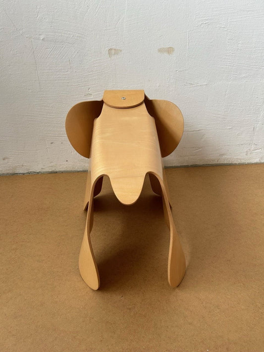 Vintage Skulptur Plywood Elephant von Charles Eames für Vitra braun