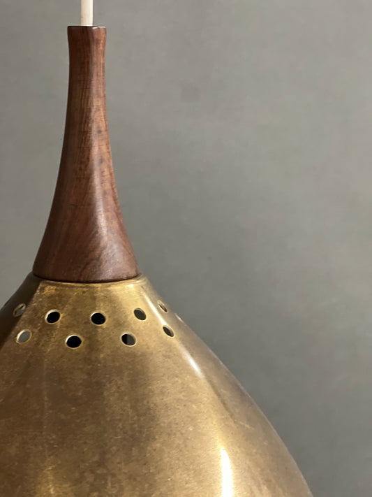 Vintage pendant light Falkenberg Scandinavian 1950s