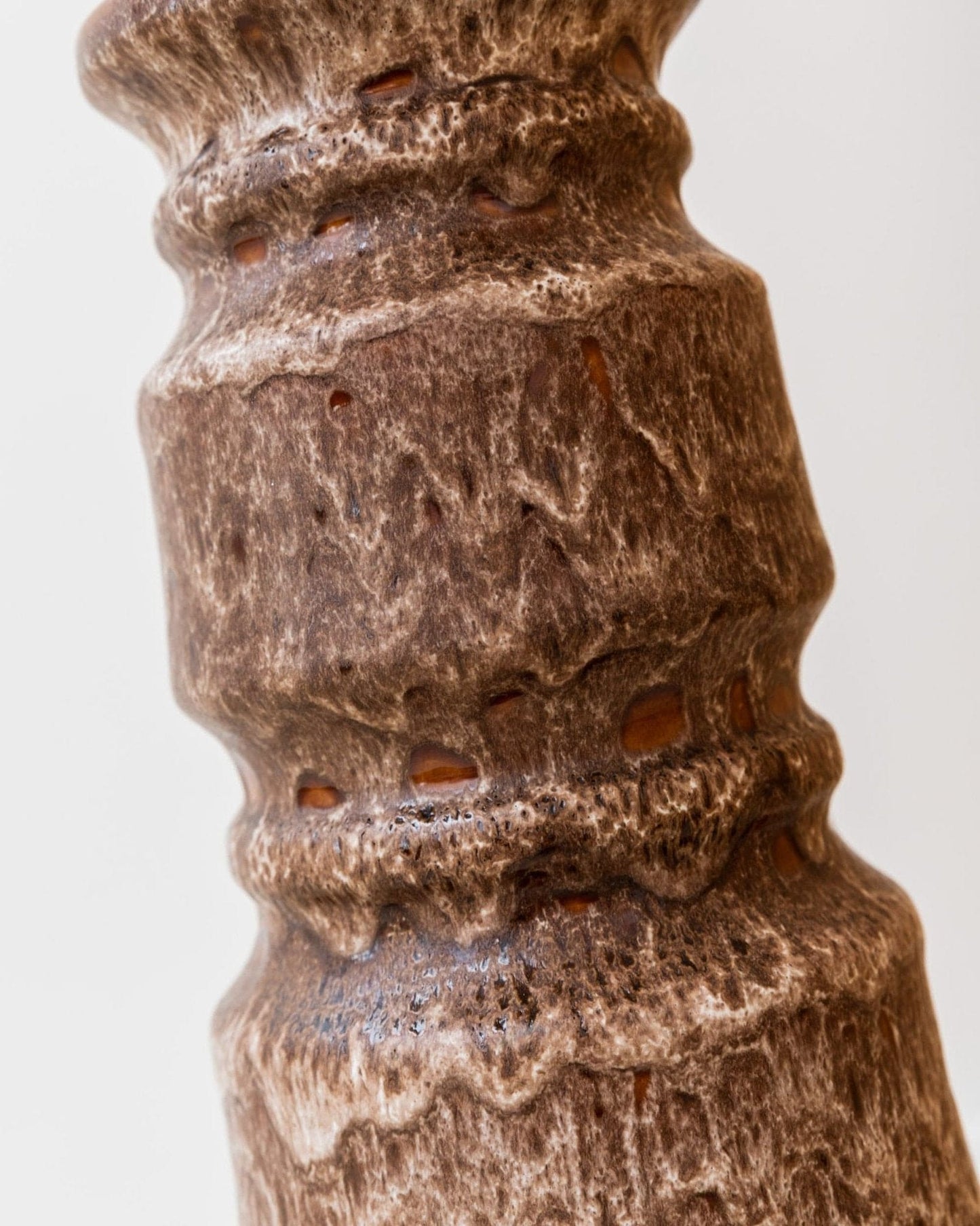 Vintage XXL Keramik-Stehlampe mit Lampenschirm - 1960er