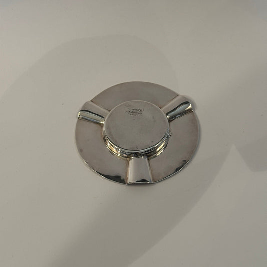 Vintage ashtray laurel relief by Tiffany+Co silver