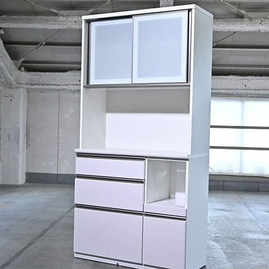 Vintage Küchenschrank Alumina2 von Nitori mit Schiebetür und Steckdose