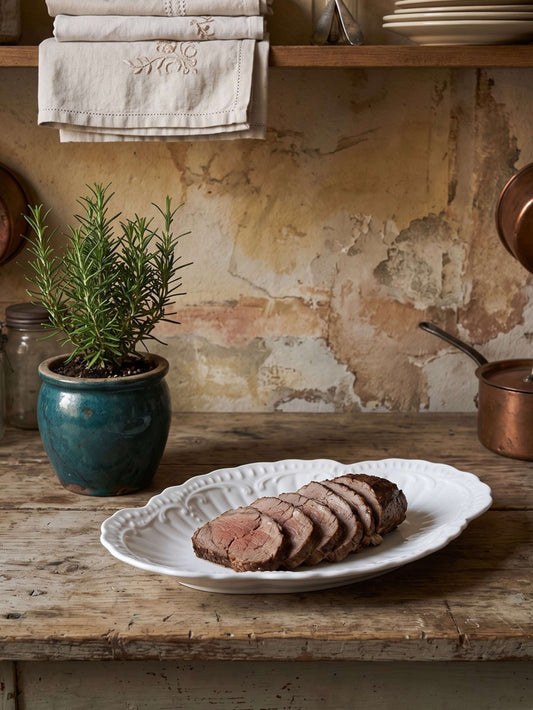 Vintage Platte Chastagner Limoges, Rocaille-Stil