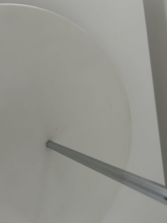 Vintage Nemea Tischlampe von Vico Magistretti für Artemide weiß 70er