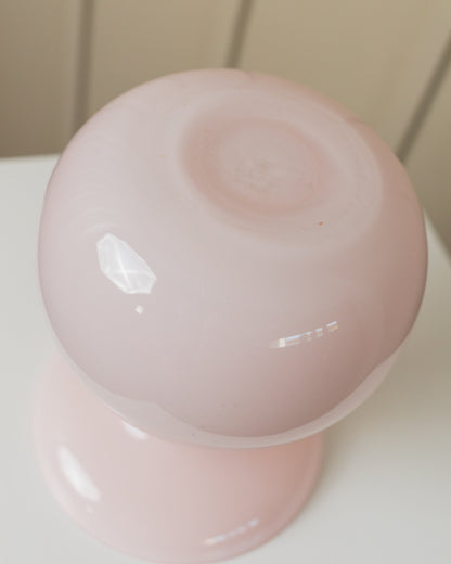 Vintage glass vase by Barbro Wesslander and Pia Amsell for Ikea pink