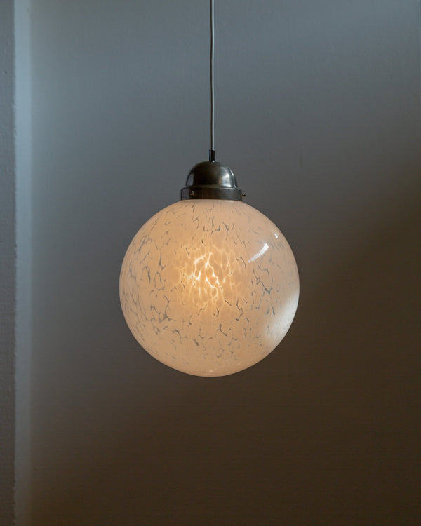 Vintage ceiling light Murano glass by Buzzi Gang for BuzziGang white Space Age Design