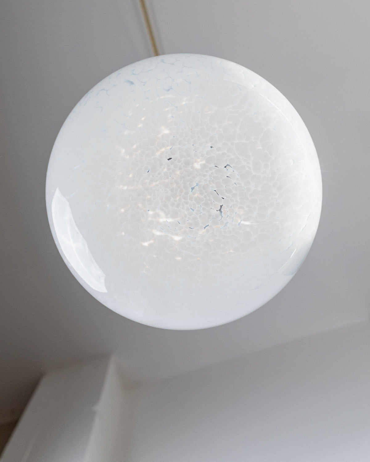 Vintage ceiling light Murano glass by Buzzi Gang for BuzziGang white Space Age Design