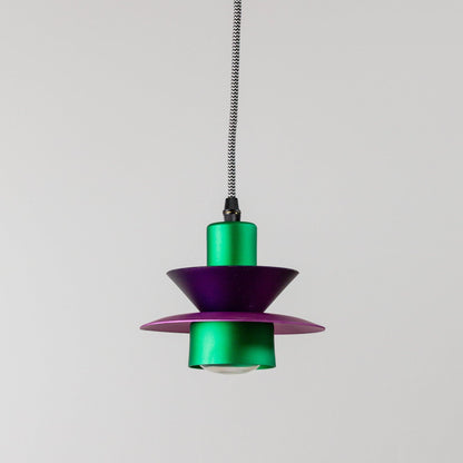 Vintage ceiling light by Memphis for Buzzi Gang purple