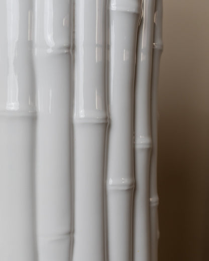 Lampe de table vintage de Tommaso Barbi en céramique blanche faite à la main