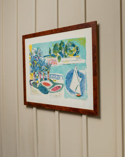 Lithographie vintage d'Enrico Paolucci pour Enrico Paolucci colorée