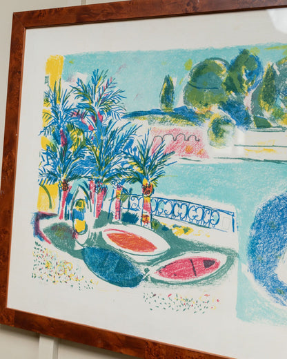 Lithographie vintage d'Enrico Paolucci pour Enrico Paolucci colorée