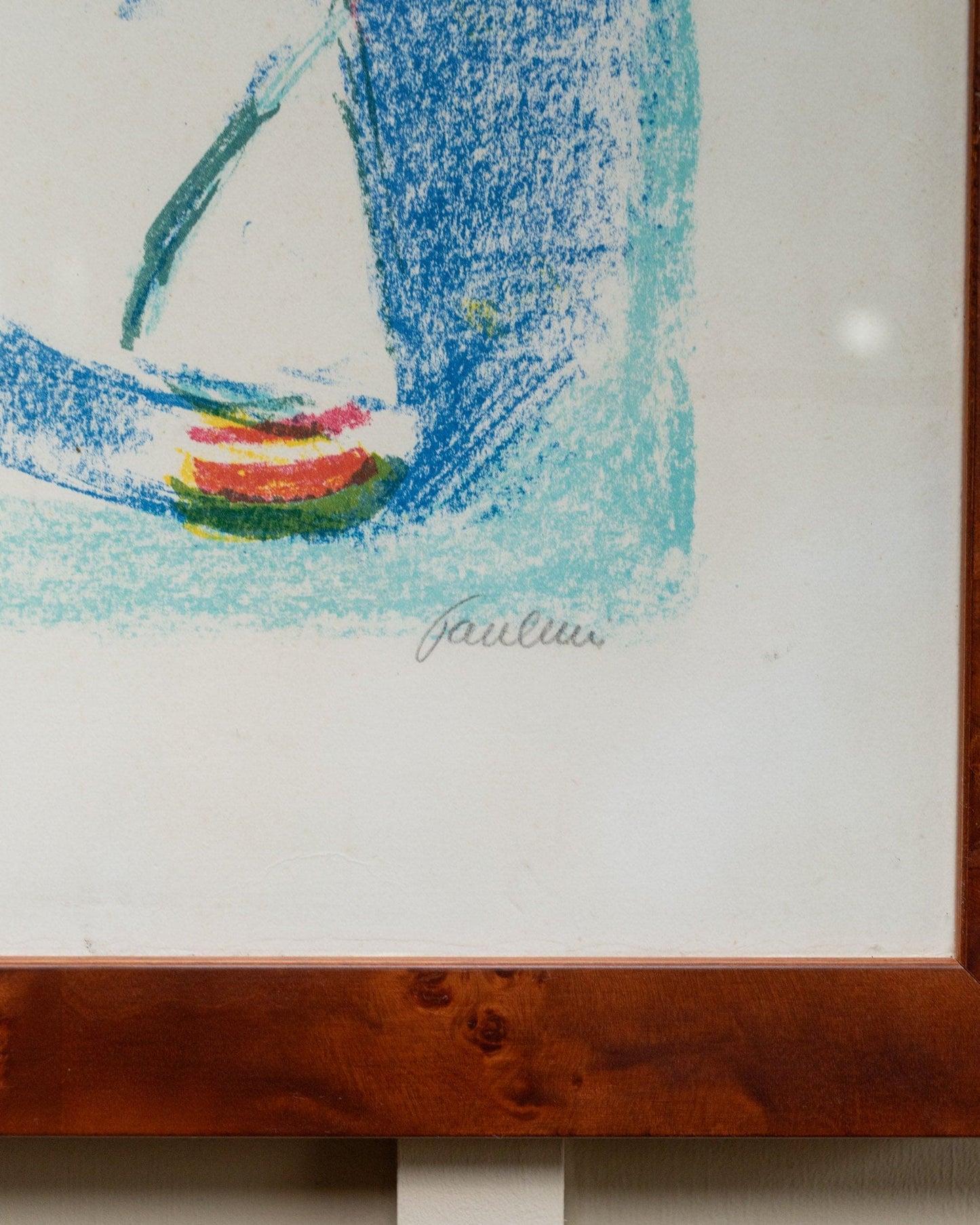 Lithographie vintage d'Enrico Paolucci pour Enrico Paolucci colorée