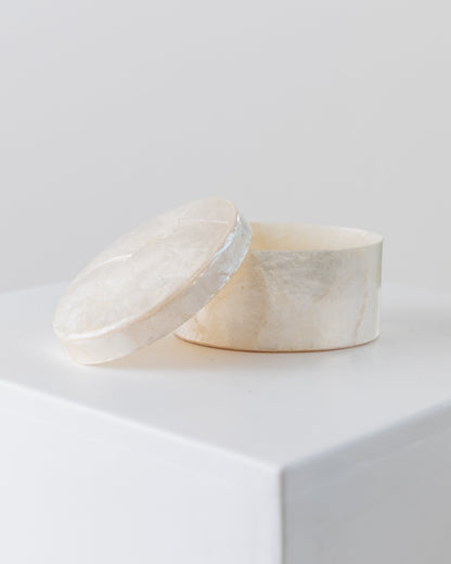 Boîte en nacre vintage Italie années 50, décoration de table raffinée 1 sur 4