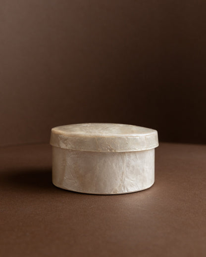 Boîte en nacre vintage Italie années 50, décoration de table raffinée 1 sur 4