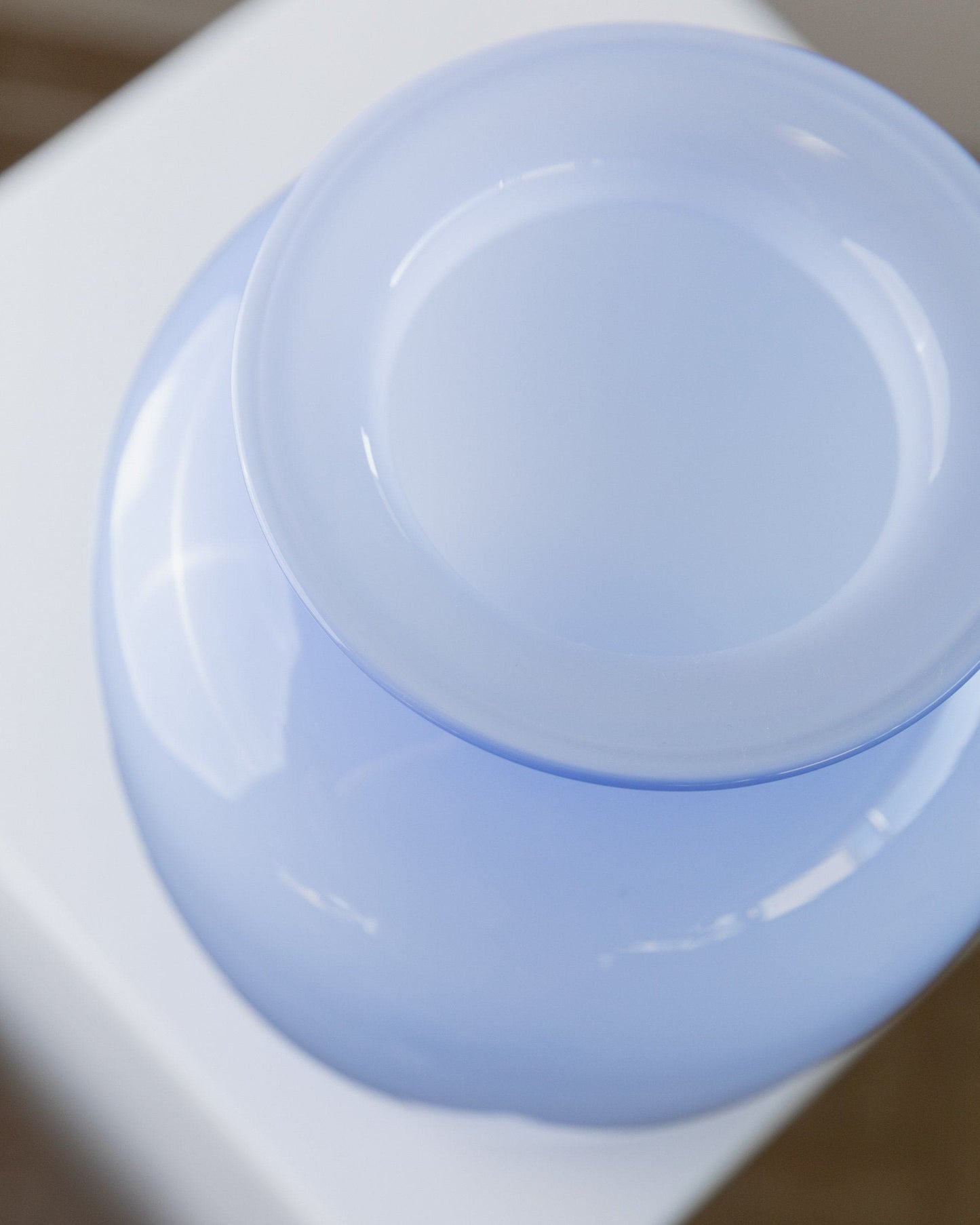 Vintage Vase Murano Glas blau Italien 1970er Jahre