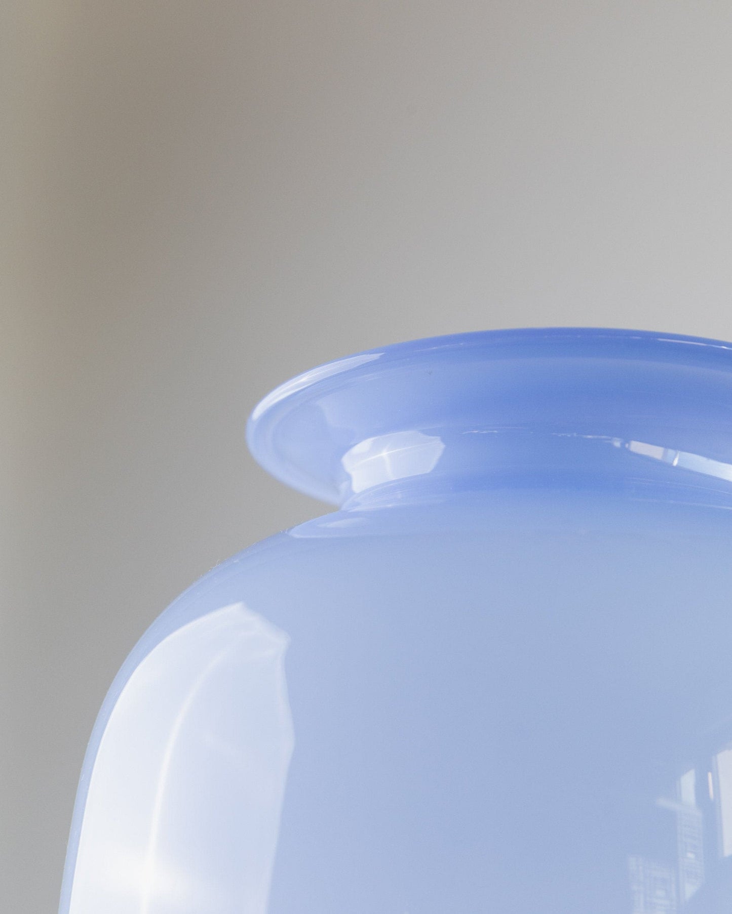 Vintage Vase Murano Glas blau Italien 1970er Jahre