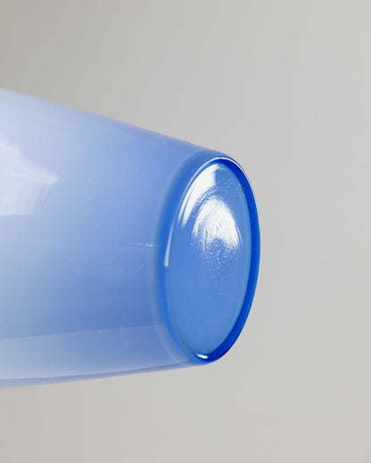 Vintage Vase Murano Glas blau Italien 1970er Jahre