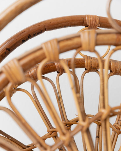 Porte-revues vintage en bambou design du milieu du siècle Italie années 1970 rétro