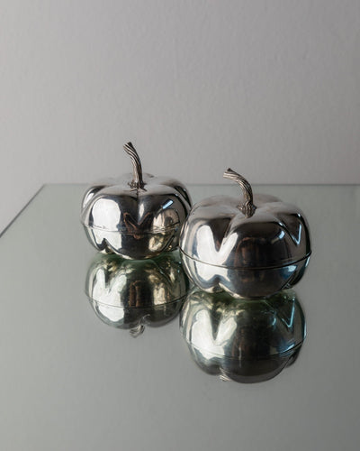 Vintage Kürbis-Set versilbert von Christian Dior 1970er Design Set von 2