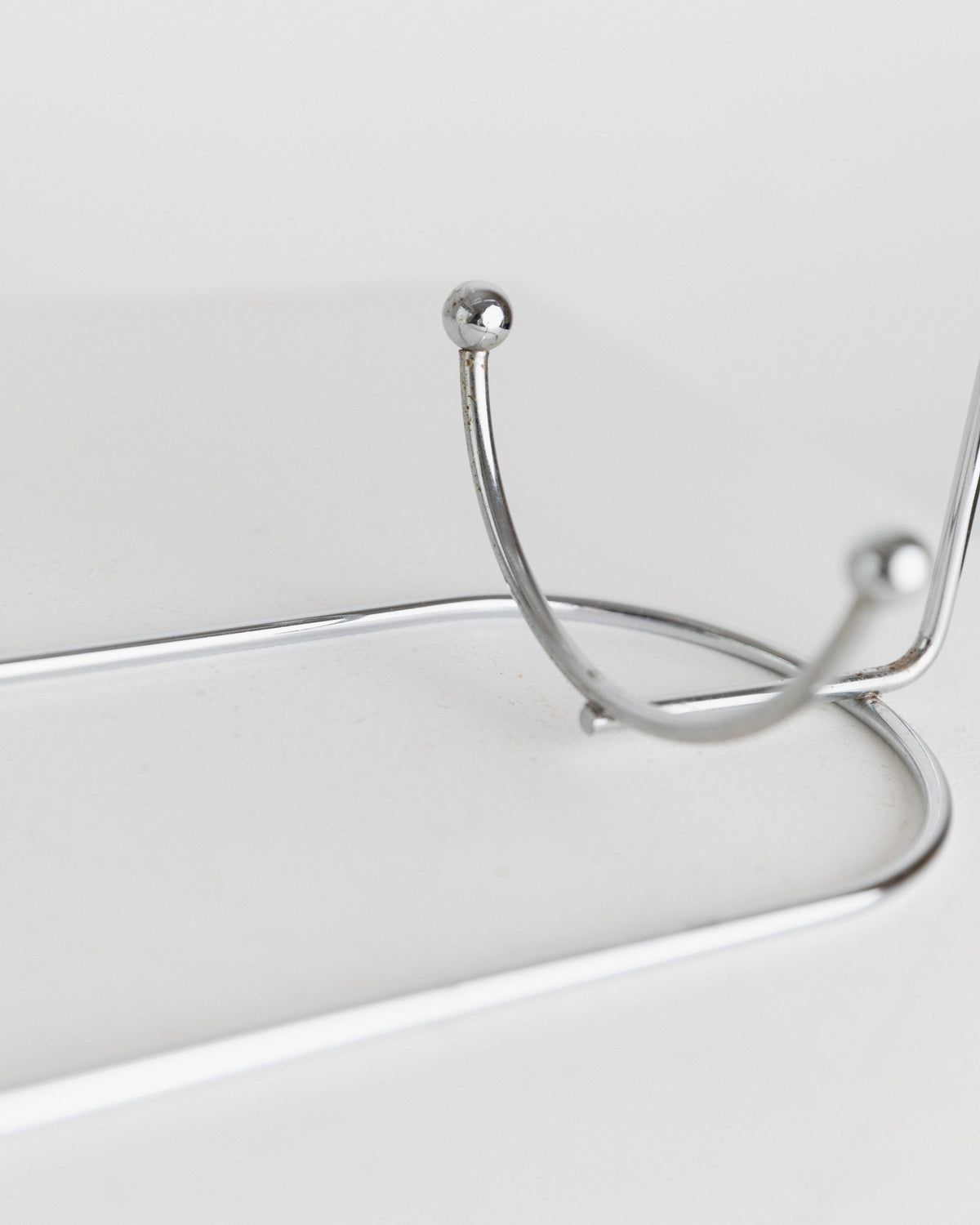 Vintage Bottle Holder Stainless Steel Spiral Space Age Design Italy 1980s