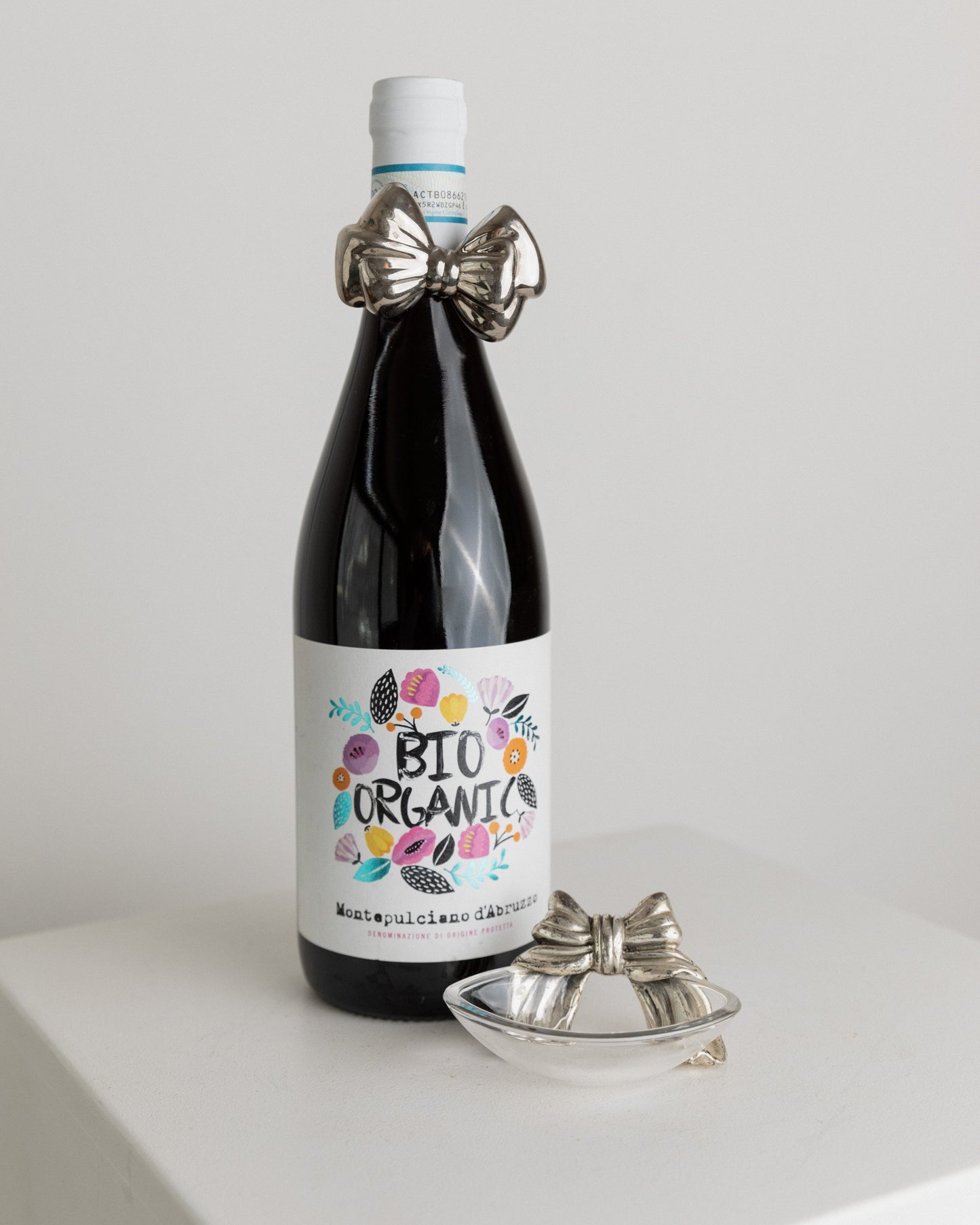 Vintage Flaschenzubehör versilbert Italien 1960er Set von 2