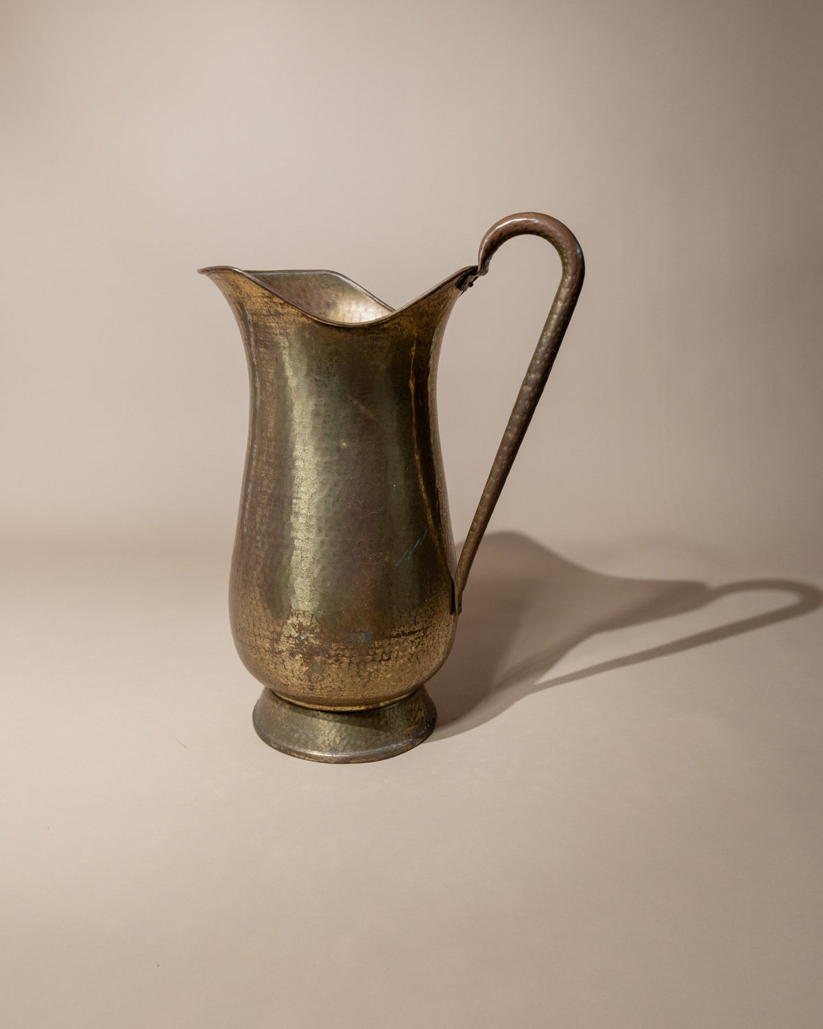 Vintage Messingkrug Italien 1950er klassisches Design Landhaus Deko