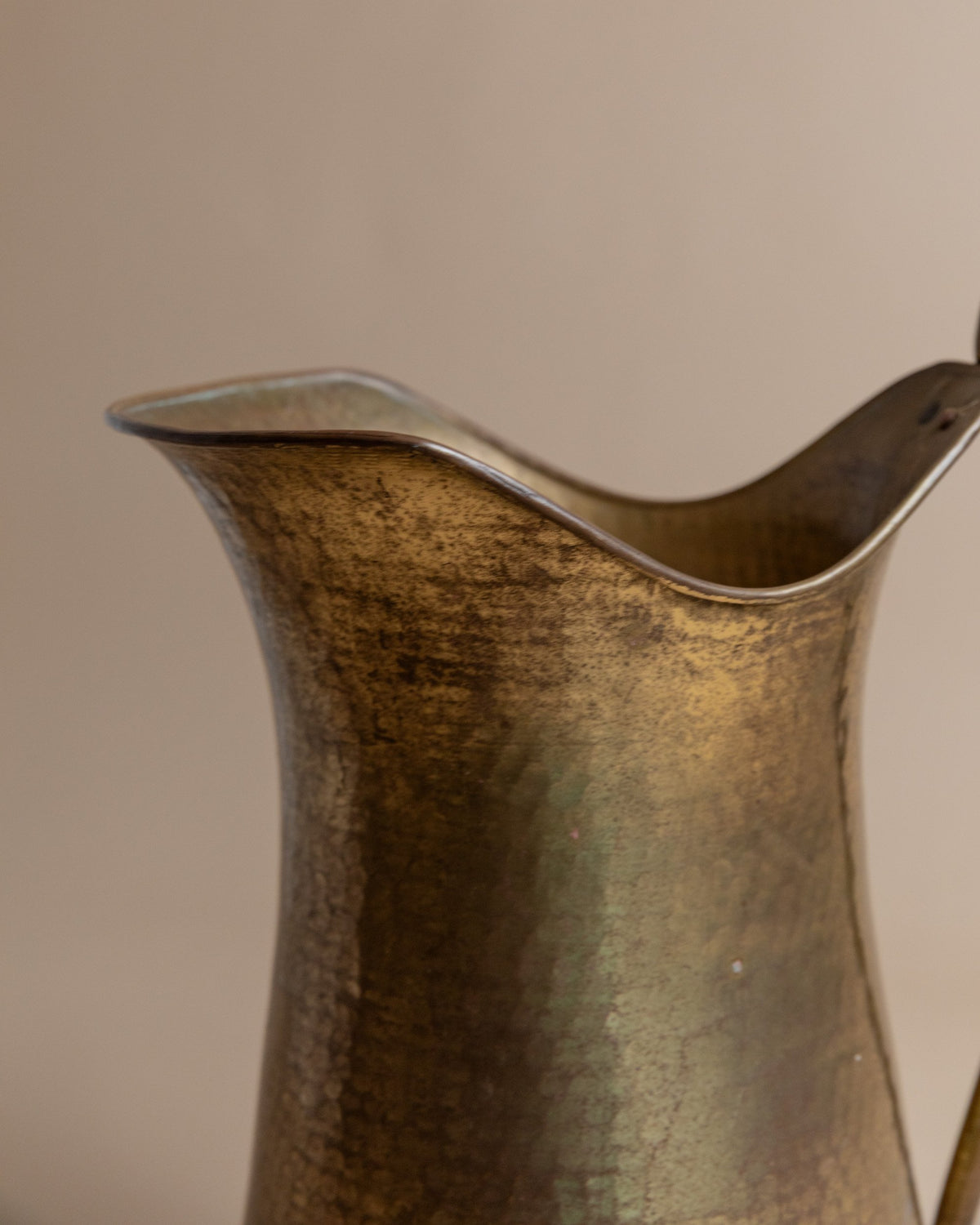 Vintage Messingkrug Italien 1950er klassisches Design Landhaus Deko