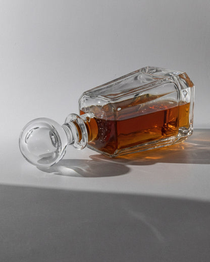 Vintage Dekanter Murano Glas mit Kugelstopfen von L. und G. Murano