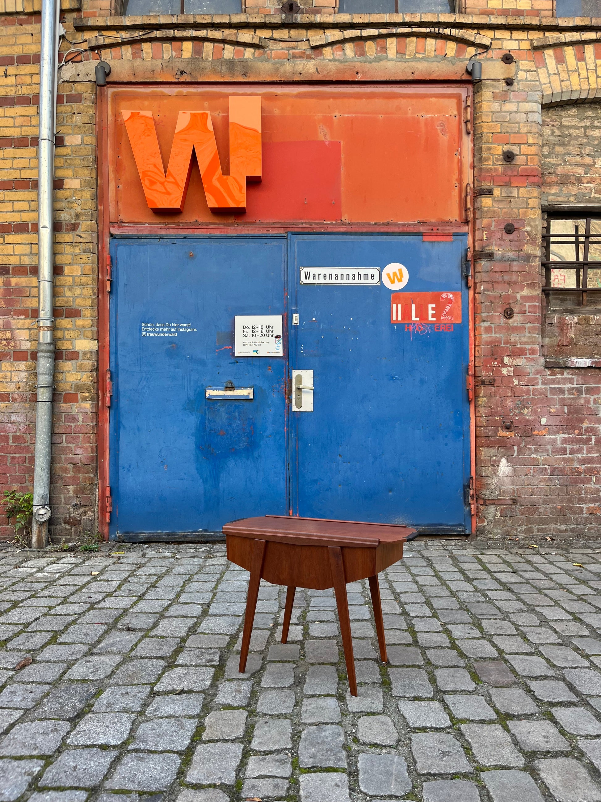 Beistelltisch Nähkasten Teak aus Dänemark