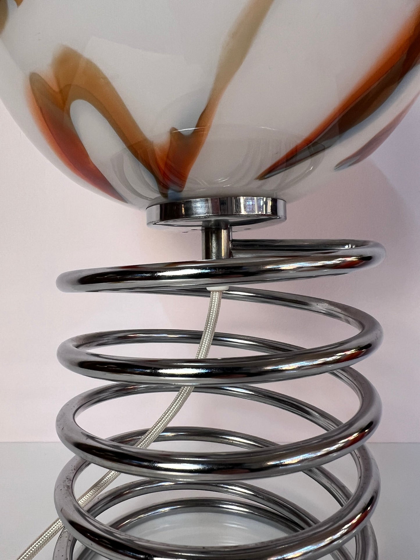 Vintage Tischlampe "Spirale" von Ingo Maurer für Honsel