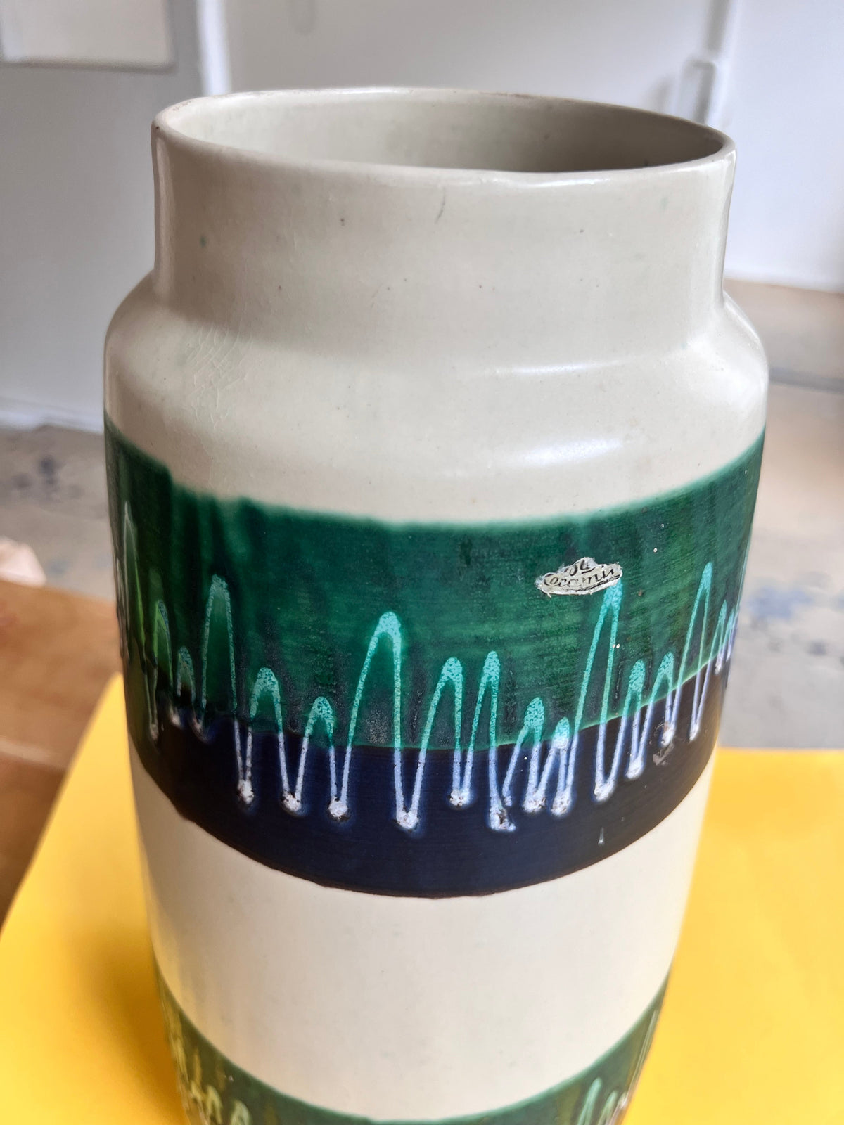 Vase de sol vintage 666-40 de Bay Keramik