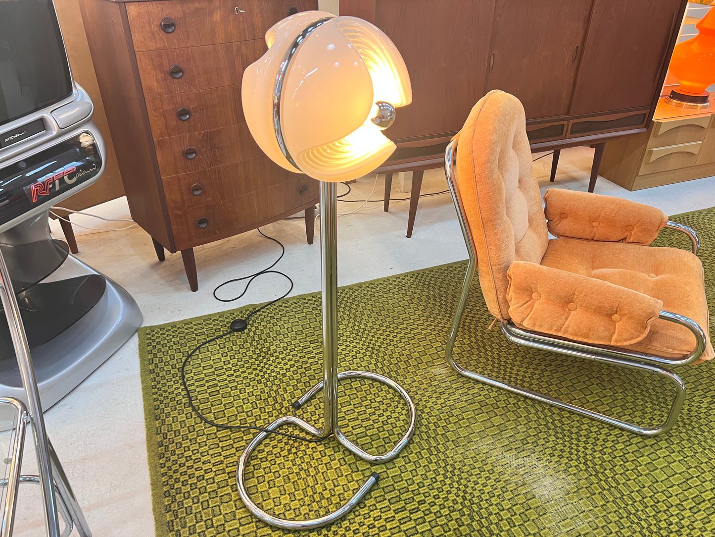 Vintage Stehlampe "Futura" von Koch und Lowy für Peill und Putzler