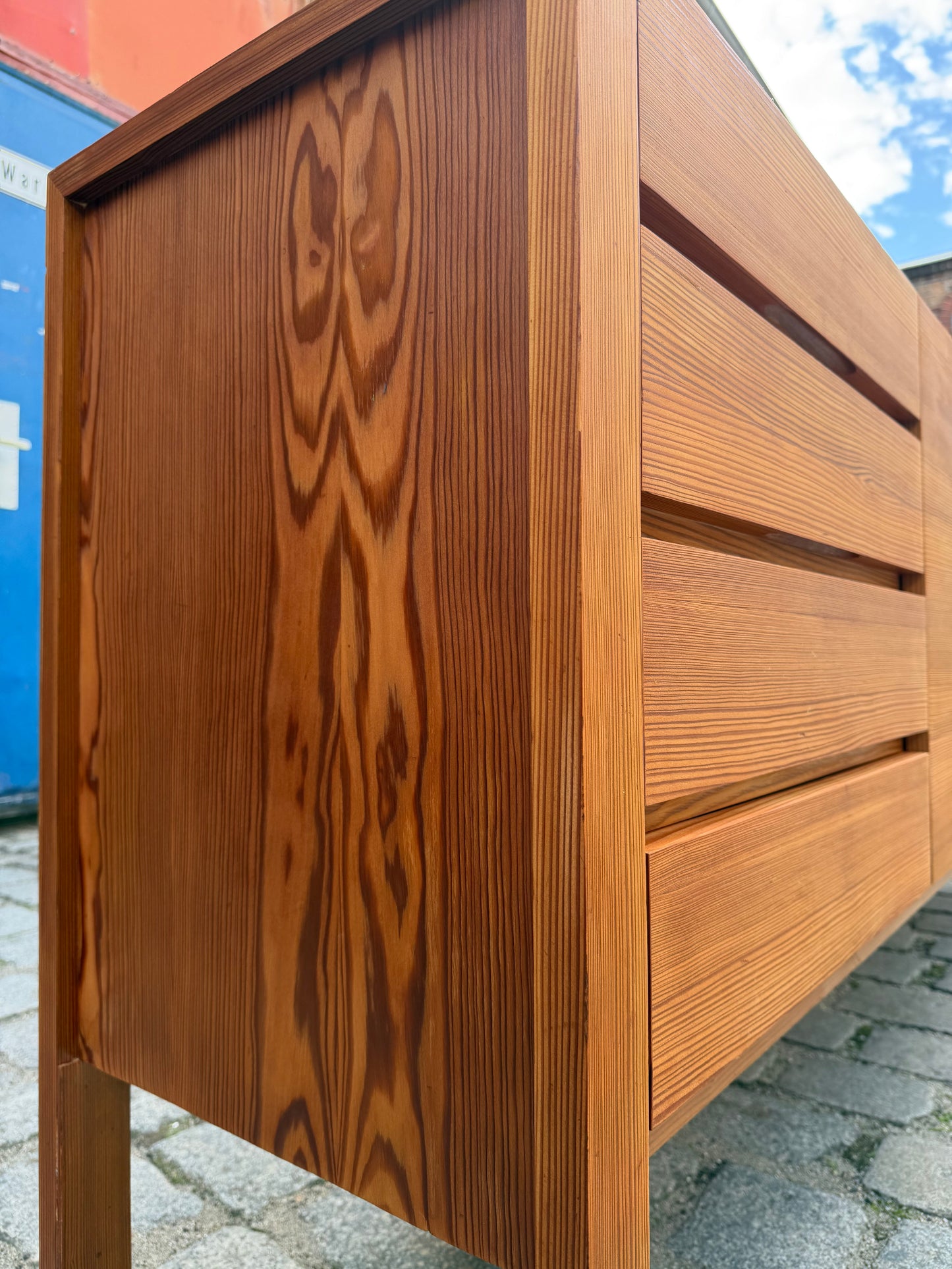 Vintage Sideboard Lärchenholz von Echterbecker