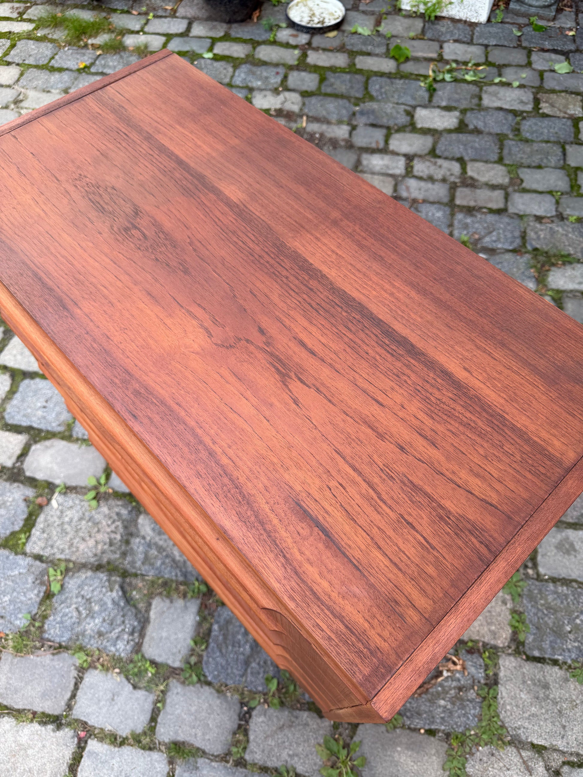 Vintage Teak Kommode aus Dänemark, 6 Schubladen