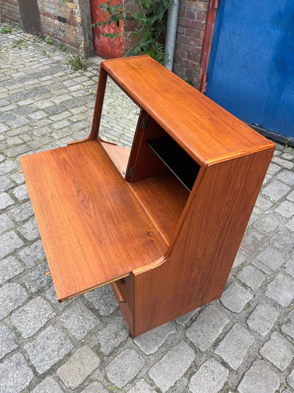 Vintage Sekretär Teak mit Spiegel aus Dänemark