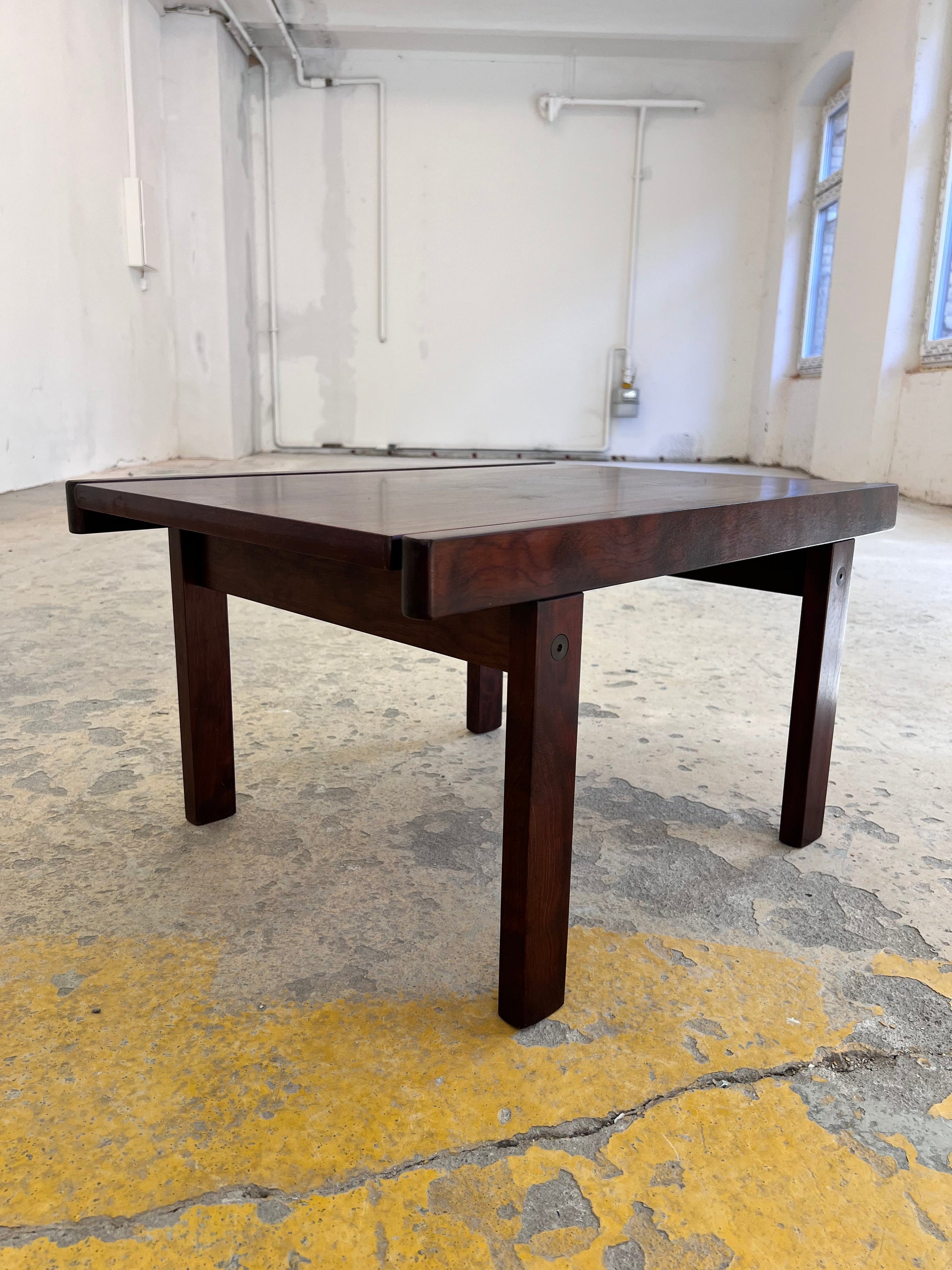 Vintage Couchtisch Palisander aus Dänemark, braun, Pre Loved