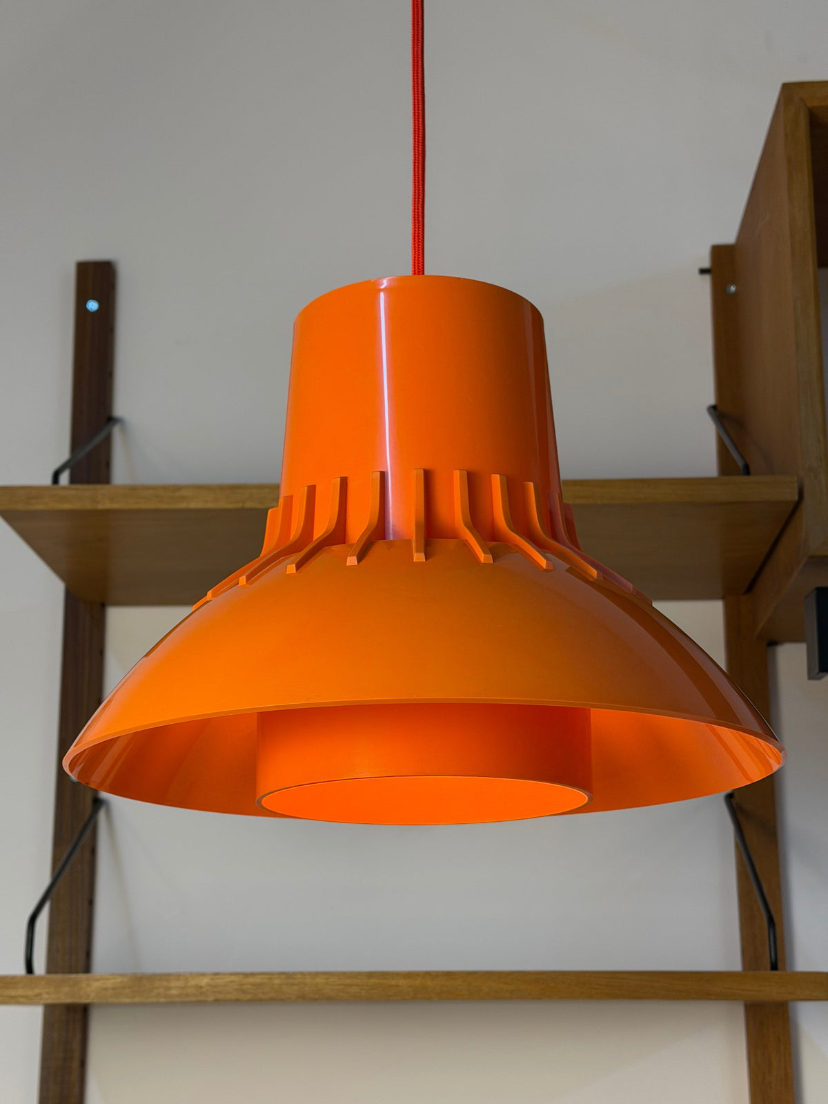 Hängelampe "Solar" orange von Svend Middelboe für Nordisk Solar Compagni