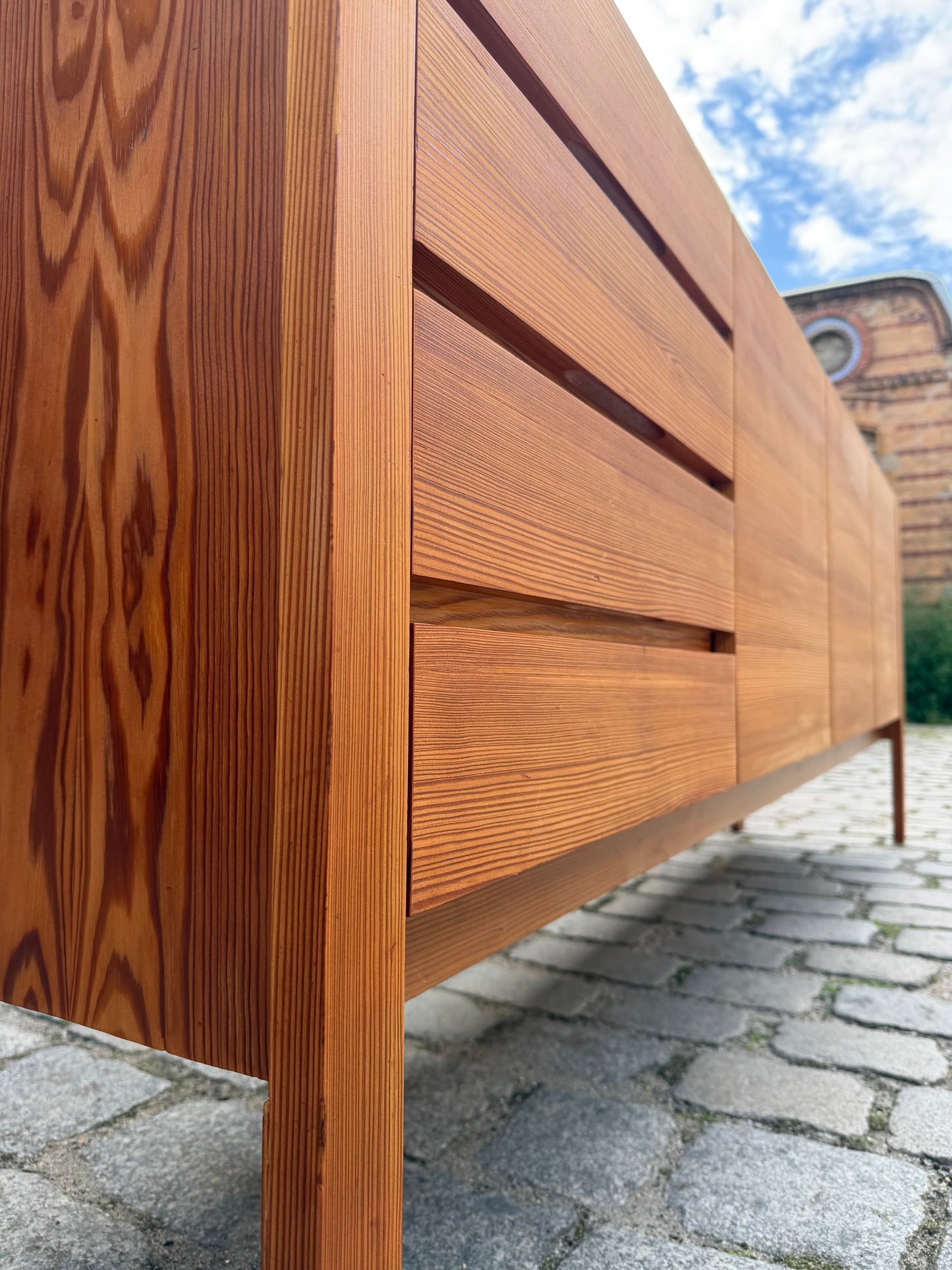 Vintage Sideboard Lärchenholz von Echterbecker