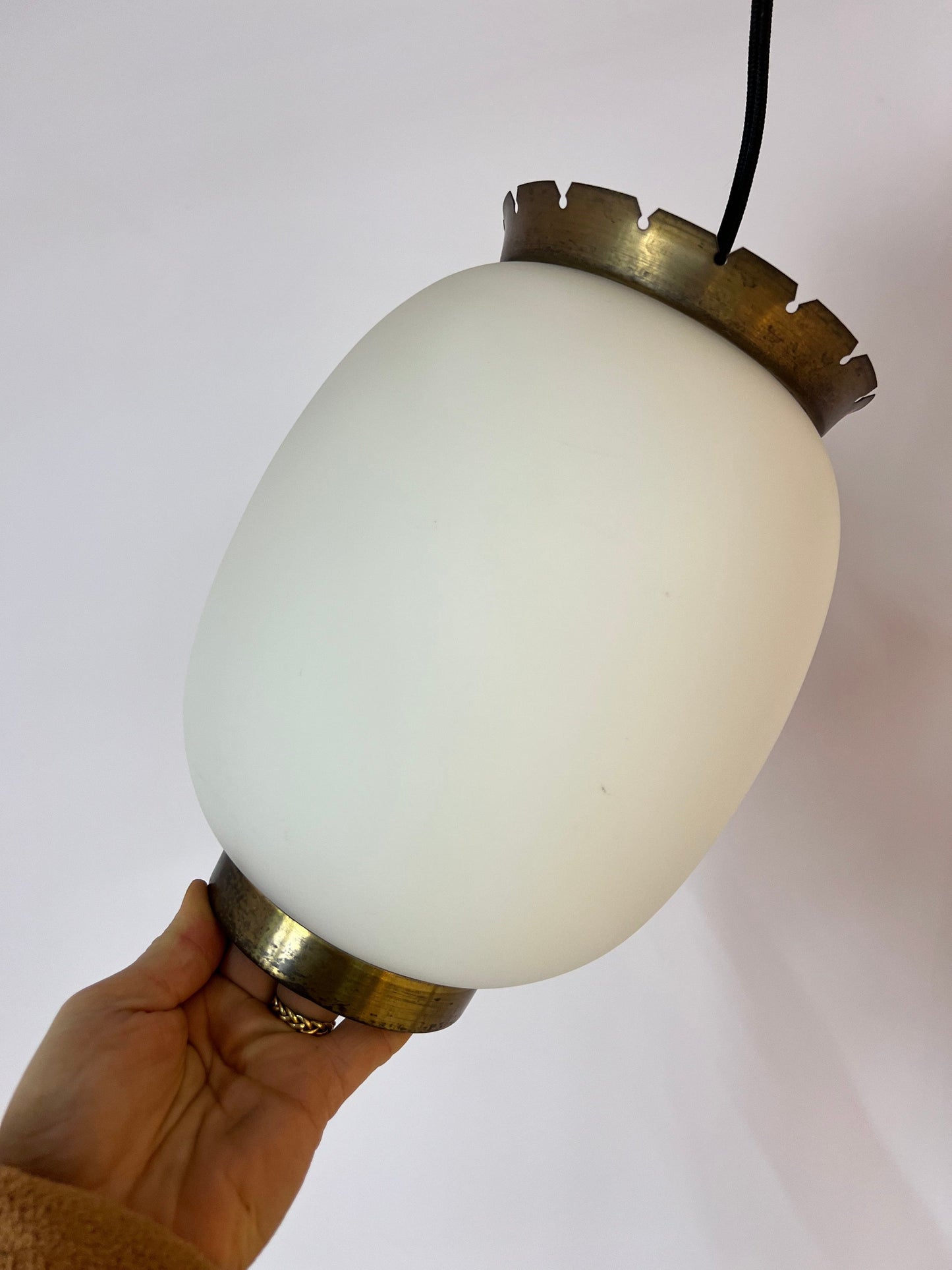 Hängelampe 'Kina' von Bent Karlby für Lyfa