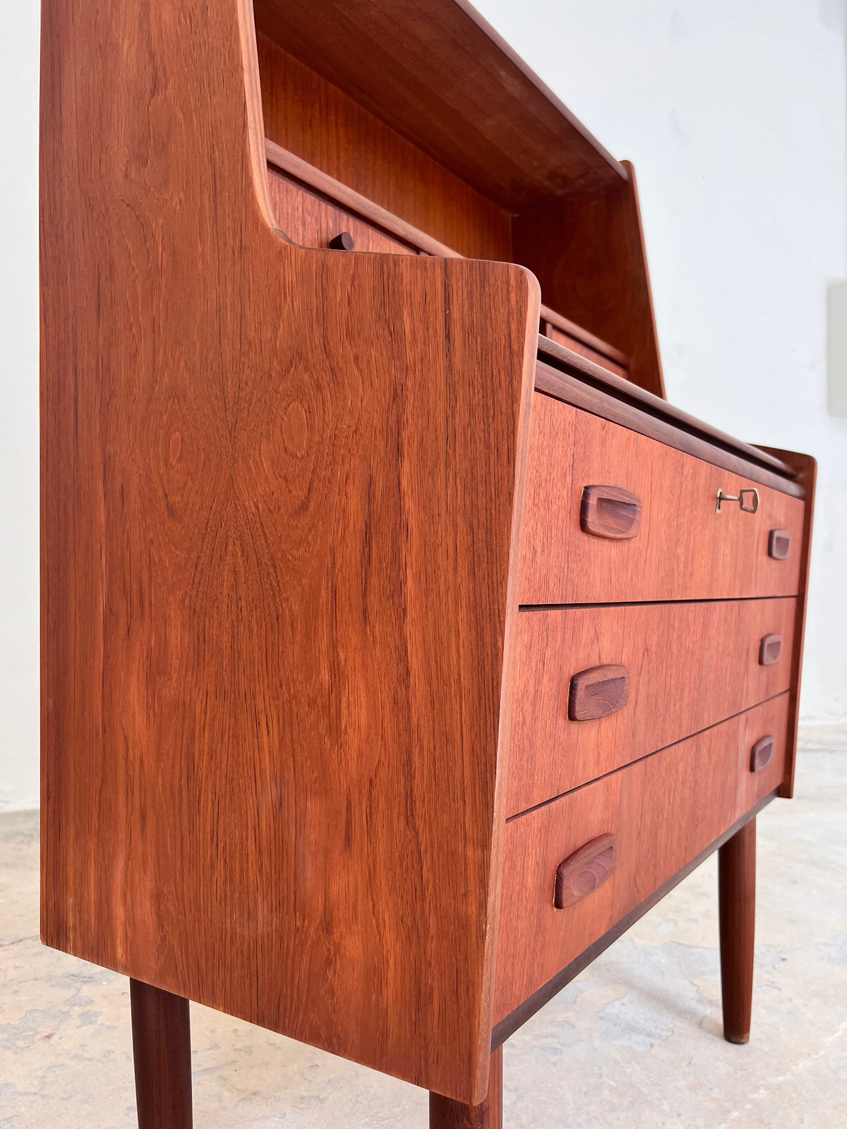 Vintage Sekretär aus Teak von Handbjerg Møbelfabrik