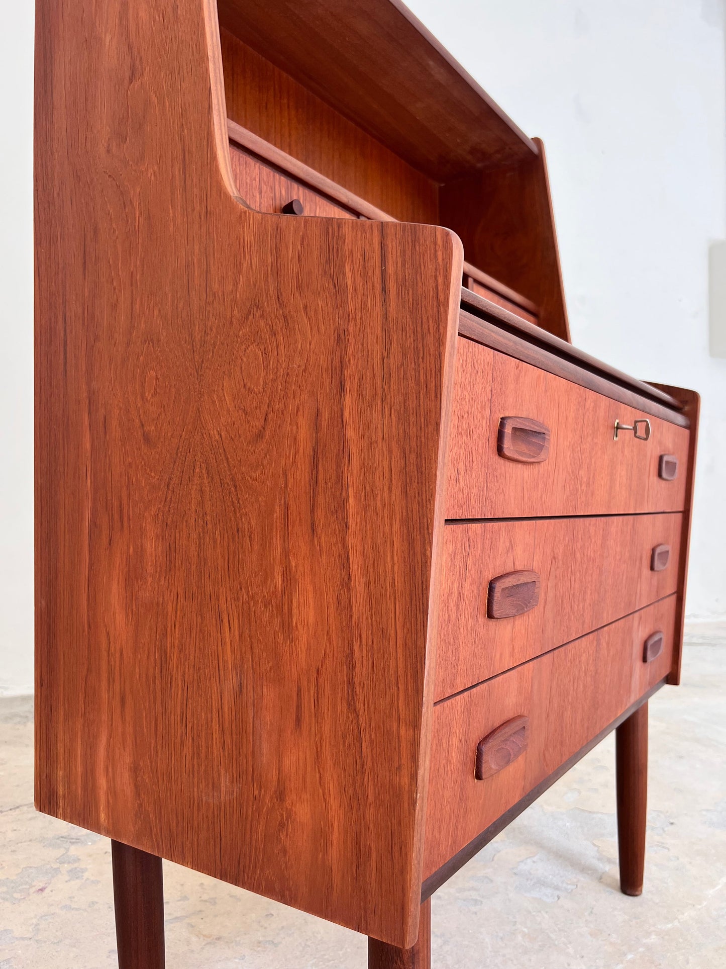 Vintage Sekretär aus Teak von Handbjerg Møbelfabrik