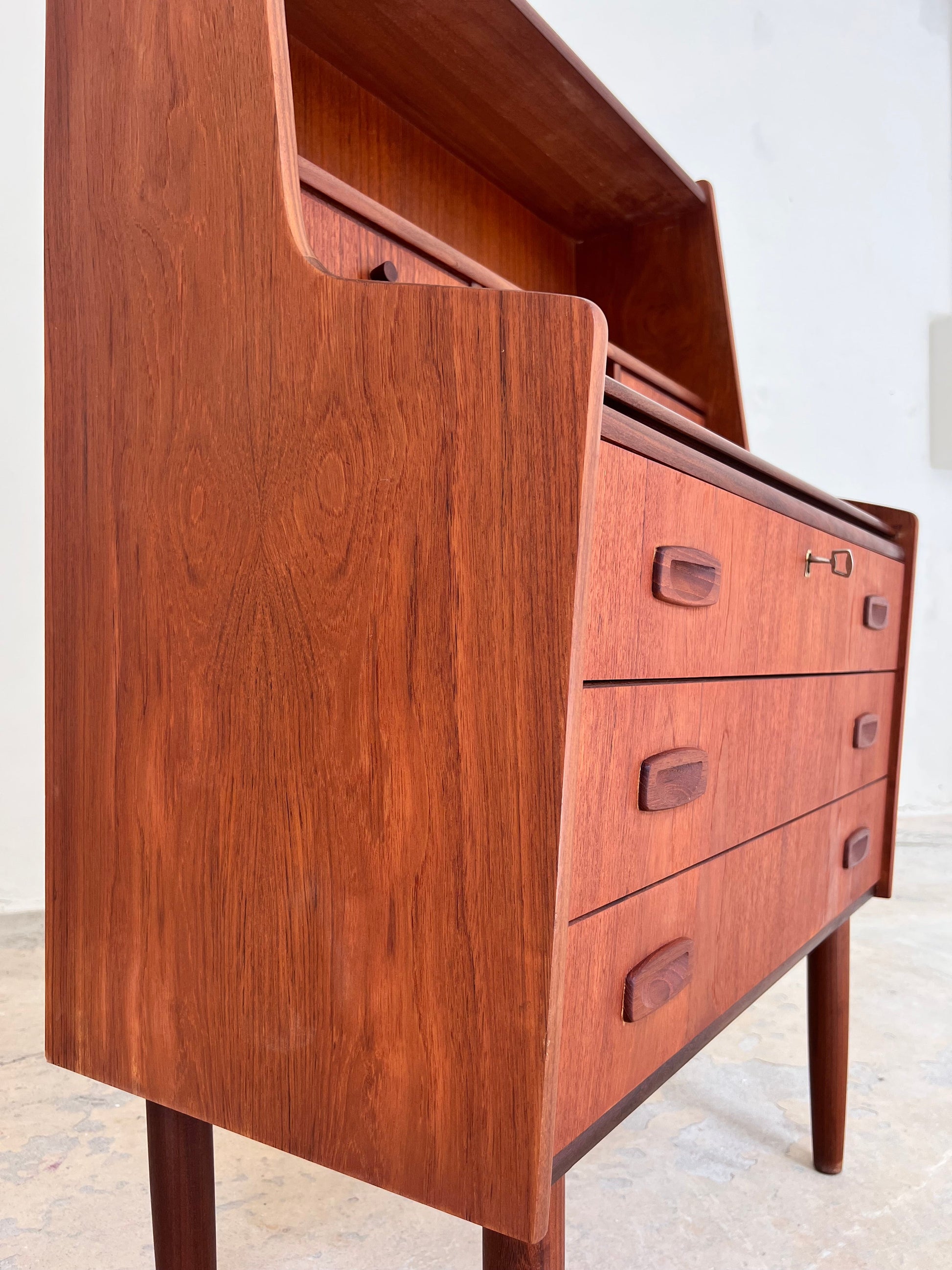 Vintage Sekretär aus Teak von Handbjerg Møbelfabrik
