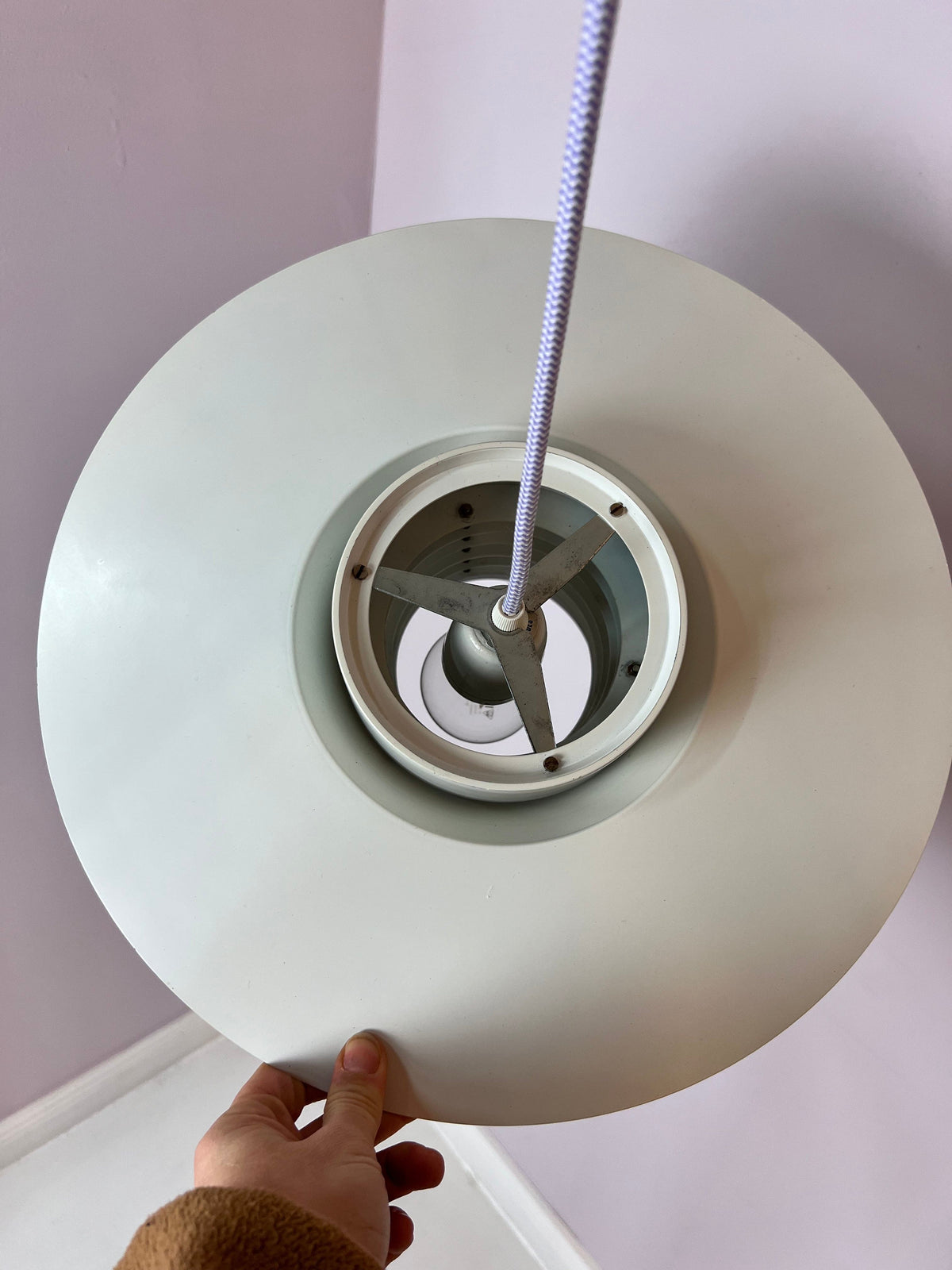 Slatted lamp 'Verona' by Svend Middelboe for Nordisk Solar
